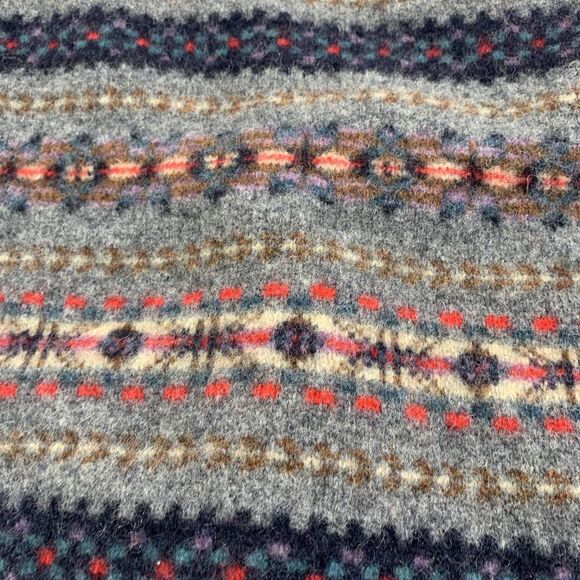 J Crew Sweater Womens Medium Lambs Wool Pullover Aztec Southwestern Winter - Picture 16 of 16